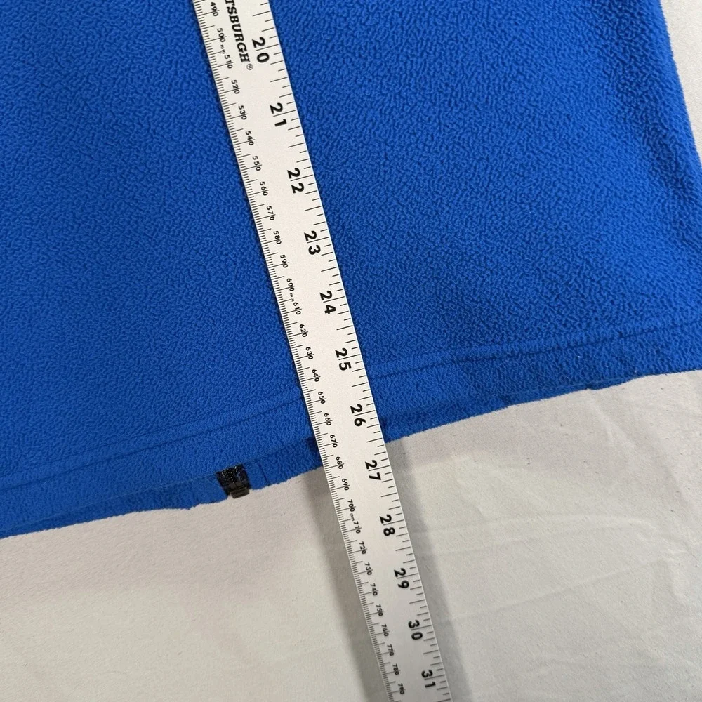 The North Face Jacket Mens Small Full Zip Blue Fleece Lightweight Zipper Pocket